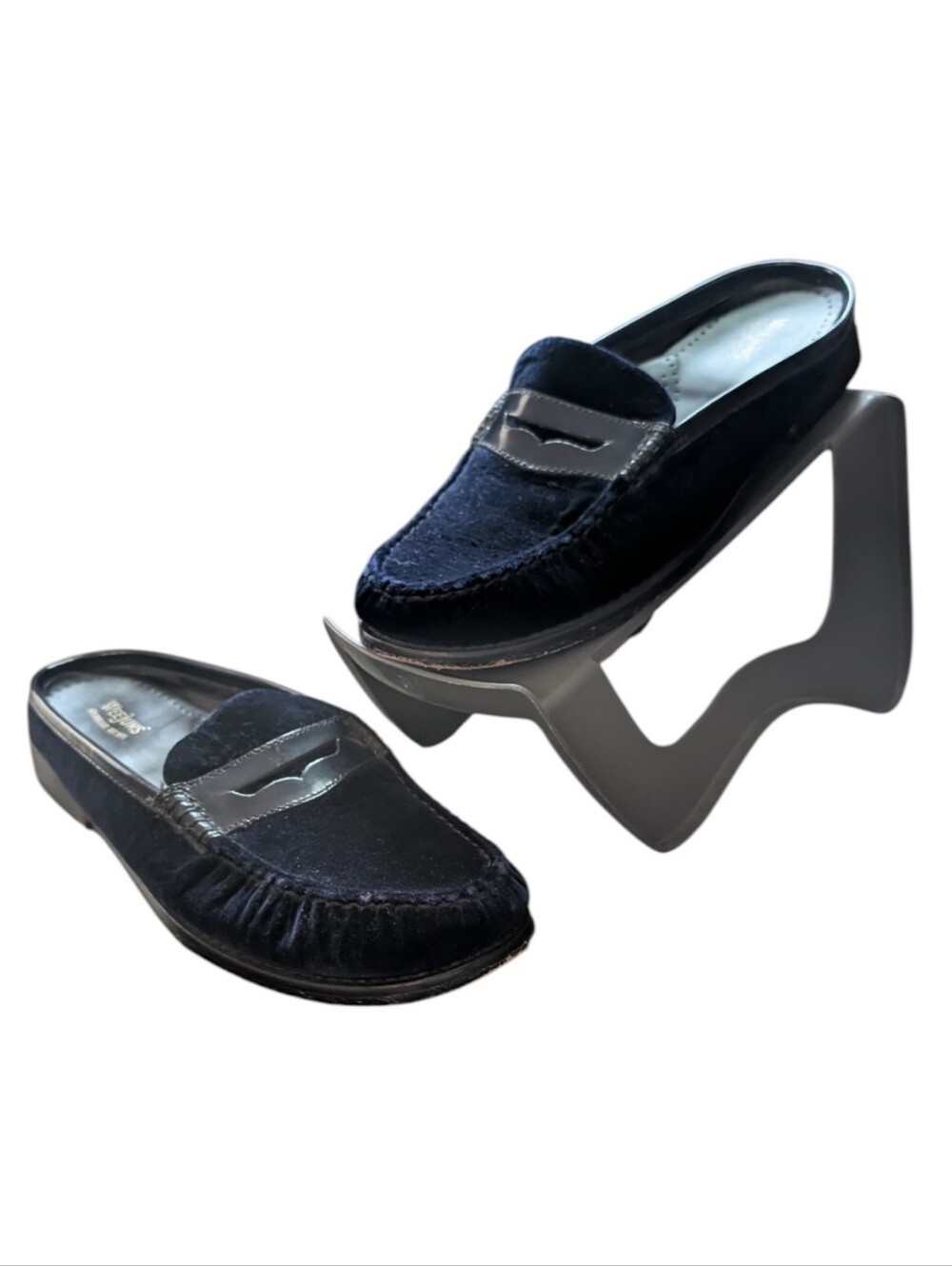 G.H. Bass Weejuns Velvet Penny Loafer Mules